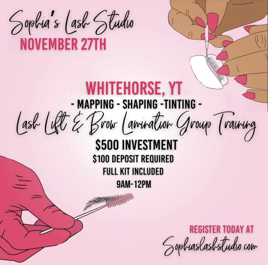 Whitehorse, YT - Lash Lift & Brow Lamination Group Training 2027