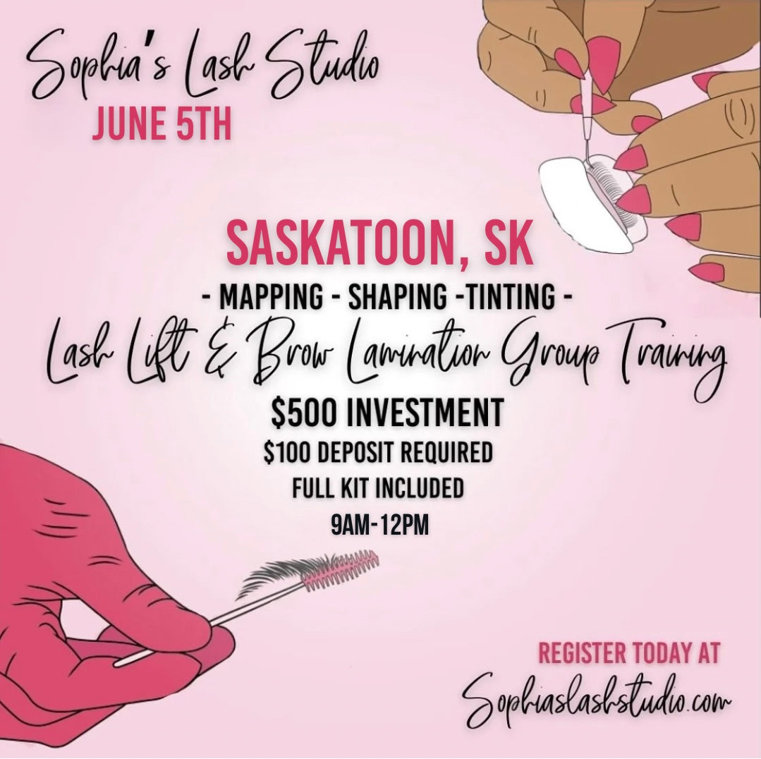 Saskatoon, SK - Lash Lift & Brow Lamination Group Training 2027