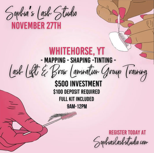 Whitehorse, YT - Lash Lift & Brow Lamination Group Training 2027