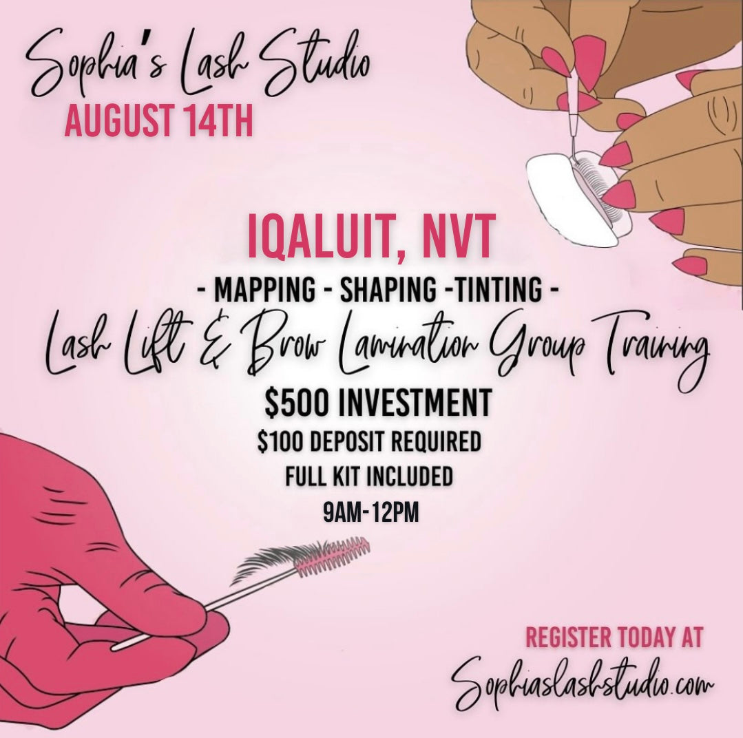 Iqaluit, NVT - Lash Lift & Brow Lamination Group Training 2027