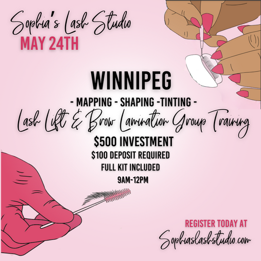 May Winnipeg Lash Lift & Brow Lamination Group Training