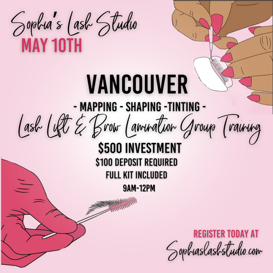 May Vancouver Lash Lift & Brow Lamination Group Training